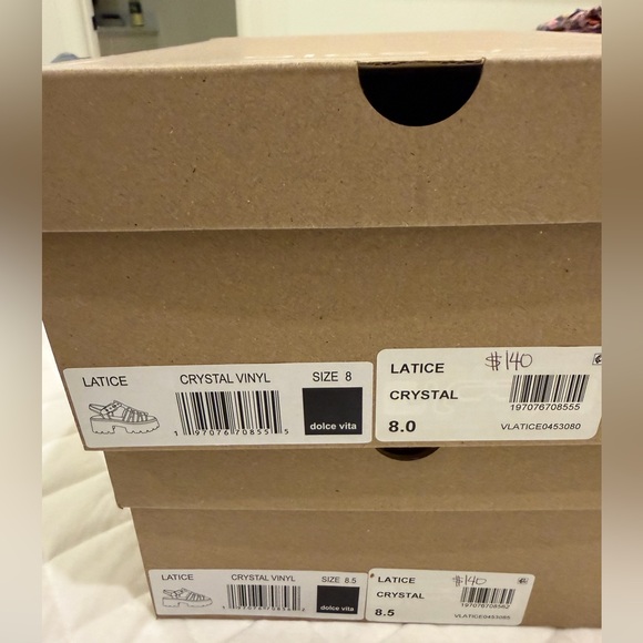 Dolce Vita Latice Crystal Vinyl Strappy Sandals - Picture 5 of 5